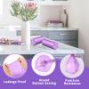 Small Trash Bags 1.2-Gallon: Bathroom Trash Bags 4.5L Small Garbage Bags for Bathroom Bedroom Office - (Purple, 120 Counts) view 2