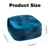 RODAILYCAY Zipper Sanitary Napkin Bag, Soft Menstrual Pad Pouch, Blue Magic Beautiful Storage Bag for Sanitary Napkin Pads, Tampon Holder Pad Purse view 2