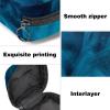 RODAILYCAY Zipper Sanitary Napkin Bag, Soft Menstrual Pad Pouch, Blue Magic Beautiful Storage Bag for Sanitary Napkin Pads, Tampon Holder Pad Purse view 3