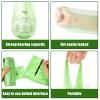 100 x 30 Liter Green Bin Bags with Handle, 23.6 * 25.6in/8Gallon Portable Food Waste Bags Medium Kitchen Bin Liners Food Caddy Bags for Office Bathroom Kitchen Garbage Bin view 3