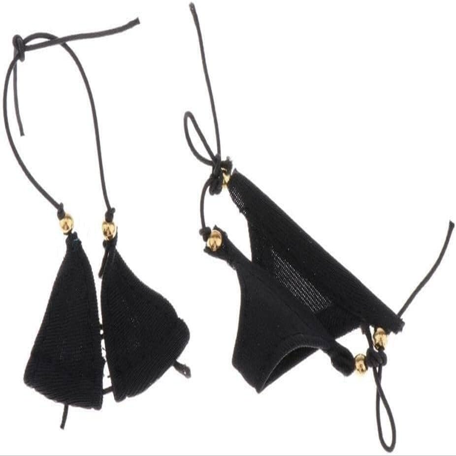 1/6 Scale Women's Bra And Panties for, CY Girl, TTL, 12 Female Character, Black, as described