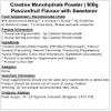Creatine Monohydrate Powder - All Flavours - Micronised (500g, Passionfruit) view 2