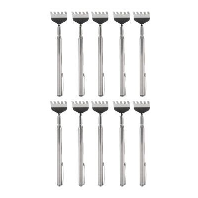 10pcs Back Scratcher Extendable, Back Scratcher Telescoping, Mini Portable Foldable Back Scratcher Telescoping with Pocket Clip for Relieve Itching