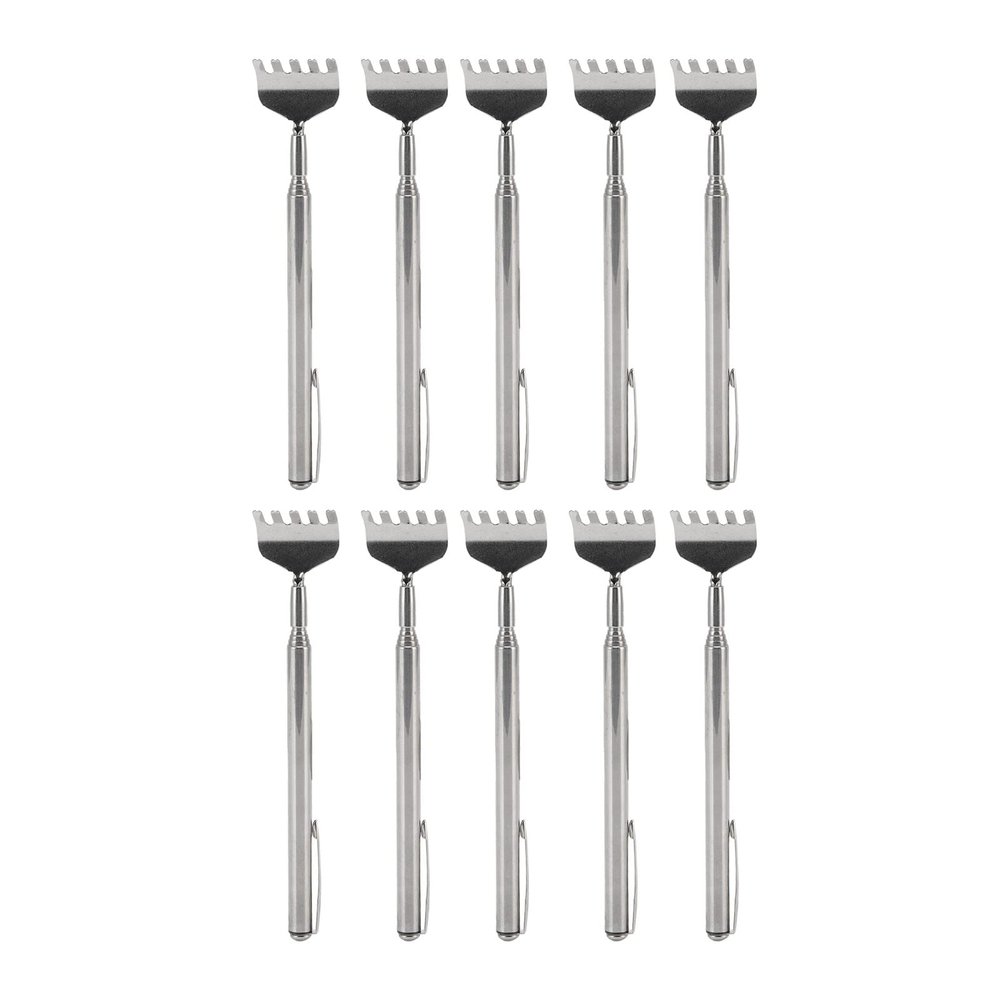 10pcs Back Scratcher Extendable, Back Scratcher Telescoping, Mini Portable Foldable Back Scratcher Telescoping with Pocket Clip for Relieve Itching