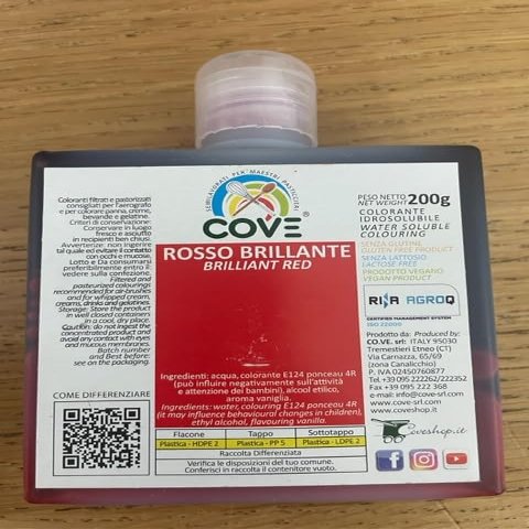 200 GR RED BRILLIANT COLOUR LIQUID COVE