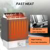 CYTBEK Sauna Heater, 3-9kw Dry Steam Bath Sauna Heater Stove,with External Controller,need 16kg Sauna Stone (not Included),can Be Used for Commercial Use and Home Use 8KW view 2