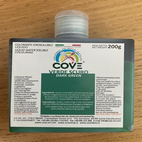 200 GR DARK GREEN COLOUR LIQUID COVE