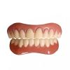 Flipped Warmth 2 Pairs Dentures False Teeth Fake Teeth White for Upper and Lower Veneers Teeth Instant Perfect Smile Silicone Tooth Whitening Clip on Veneers for Men Women view 1