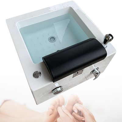 GEHPYYDS Acrylic Foot Spa Bathtub, Deep Foot Bath Spa with Massage, Pedicure Bowl,Footsie Bath,Foot Soaker, Adjust Hot and Cold Water, Home Foot Spa Pedicure Bowl Foot Detox Bucket Tub,A