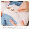 Soft Plush Car Tissue Holder Hanging Car Tissue Box Cover Organizers Portable Cartoon Animal, Paper Storage Napkin Box for Home Office Car Bathroom Decoration (B) view 3