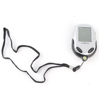 Glomora Electronic Thermometer Compass, Mobile Weather Device with Calendar, Handheld for Outdoor Climbing, Camping, Picnic (Black)