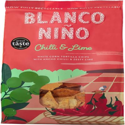 Blanco Nio - Traditional Tortilla Chips - Chilli & Lime - 2 x 170g