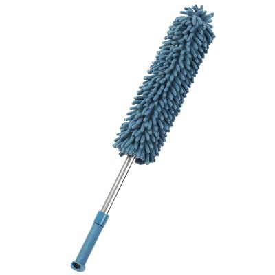 Haofy Retractable Duster with Adjustable Design, Reusable Brush for High Efficiency, Multifunctional Dust Remover Brush for Every (Dark Blue)