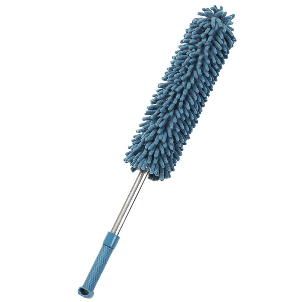 Haofy Retractable Duster with Adjustable Design, Reusable Brush for High Efficiency, Multifunctional Dust Remover Brush for Every (Dark Blue)