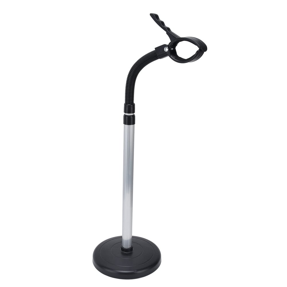 Fdit Hands Hair Dryer Holder Stand Flexible Neck Heavy Duty Base for Convenient Use Iron