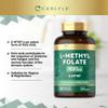 Methyl Folate 1000ug | 120 Vegan Tablets (4 Months Supply) | L-Methylfolate as a Active Form of Folic Acid 5-MTHF (Vitamin B9) | No Artificial Preservatives | by Carlyle view 2