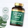 Methyl Folate 1000ug | 120 Vegan Tablets (4 Months Supply) | L-Methylfolate as a Active Form of Folic Acid 5-MTHF (Vitamin B9) | No Artificial Preservatives | by Carlyle view 4