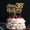 38 Birthday Cake Toppers, 38th birthday decorations, 38th Cake Topper for Men,38 Cake Topper For Women, 38th Birthday Cake Topper thirty eight Gold Glitter view 1
