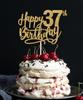 37 Birthday Cake Toppers, 37th birthday decorations, 37th Cake Topper for Men,37 Cake Topper For Women, 37th Birthday Cake Topper thirty seven Gold Glitter view 1