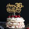 36 Birthday Cake Toppers, 36th birthday decorations, 36th Cake Topper for Men,36 Cake Topper For Women, 36th Birthday Cake Topper thirty six Gold Glitter view 1