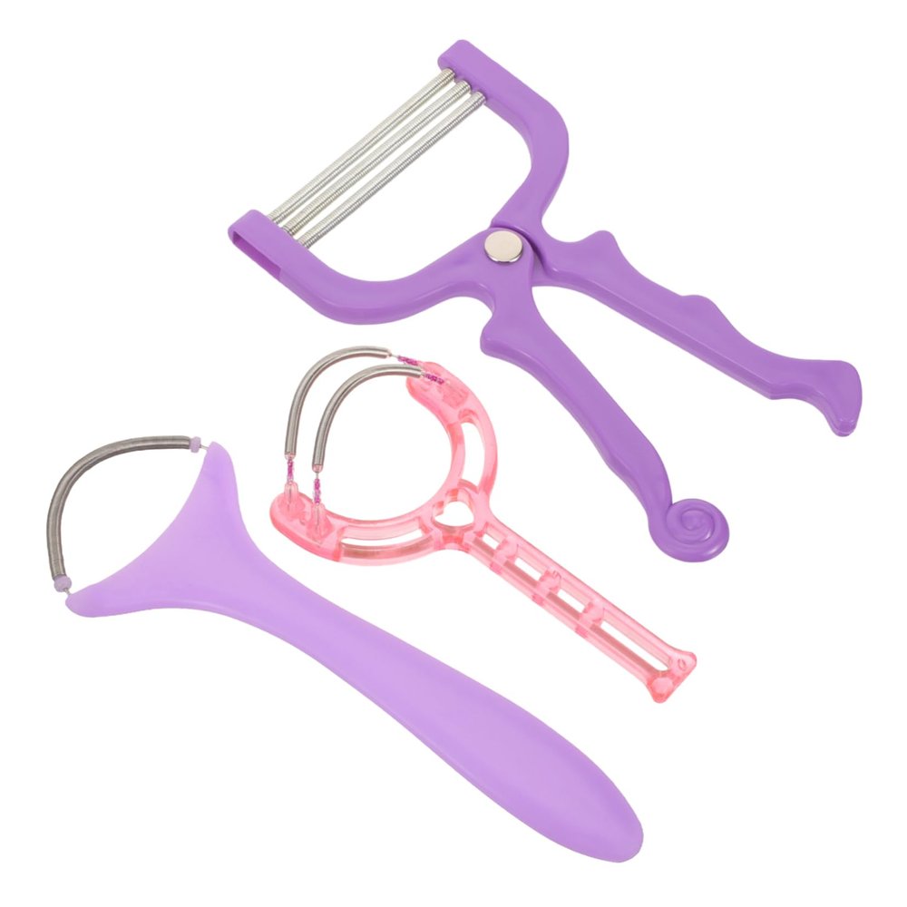 BIUDECO Facial Epilator 3pcs Manual Hair Removal Spring for Women Portable Face Hair Remover Tool for Lips Chin Cheeks