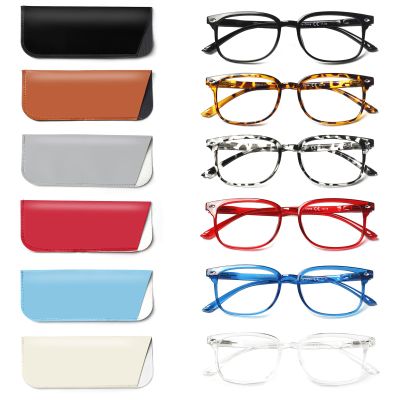Kerecsen 6 Pack Reading Glasses for Women and Men Blue Light Blocking, Spring Hinge Lightweight Anti Glare Computer Readers (6 Mix Color, 4.0, x)