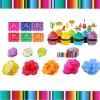 Mexican Fiesta Cake Topper Mini Mexican Papel Picado Banner Mexican Serape Ribbon and Flower for Mexican Themed Party Decorations view 2