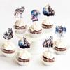 Cyodoos Pack of 24 Wolf Cupcake Topper Wolf Cake Decorations Wolf Party Decorations Birthday Wedding Party Decoration view 2