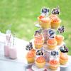 Cyodoos Pack of 24 Wolf Cupcake Topper Wolf Cake Decorations Wolf Party Decorations Birthday Wedding Party Decoration view 4