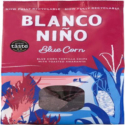 Blanco Nio - Traditional Tortilla Chips - Blue Corn - 4 x 170g