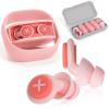 Z-Pink Noise Cancelling Ear Plugs for Sleeping, Swimming, Studying, Working, Concerts - 3-Layer Noise Reduction view 1