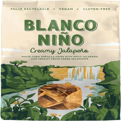 Blanco Nio - Traditional Tortilla Chips - Creamy Jalapeo - 4 x 170g