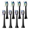 8pcs Toothbrush Heads Compatible with Philips Sonicare Electric Toothbrush, 4pcs Precision Clean and 4pcs Whitening Clean Brush Heads,Black view 1