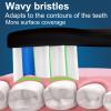 8pcs Toothbrush Heads Compatible with Philips Sonicare Electric Toothbrush, 4pcs Precision Clean and 4pcs Whitening Clean Brush Heads,Black view 3