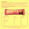 Misfits Vegan Protein Bars - Cookie Butter | Sports Nutrition Bars - 15 grams Protein | 1 gram Sugar | Plant-Based, Low Carb, High Fibre | No Palm Oil | Non-GMO | Pack of 15 view 2