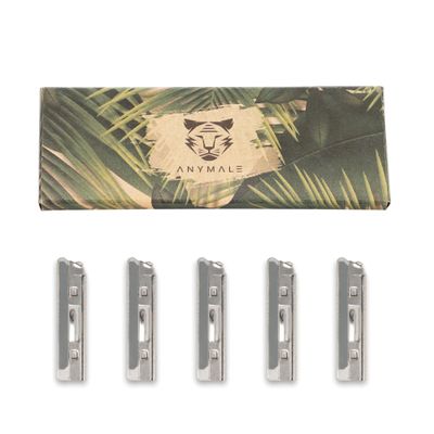 ANYMALE 5 Interchangeable Blades for Dermaplaning & Eyebrow Razors