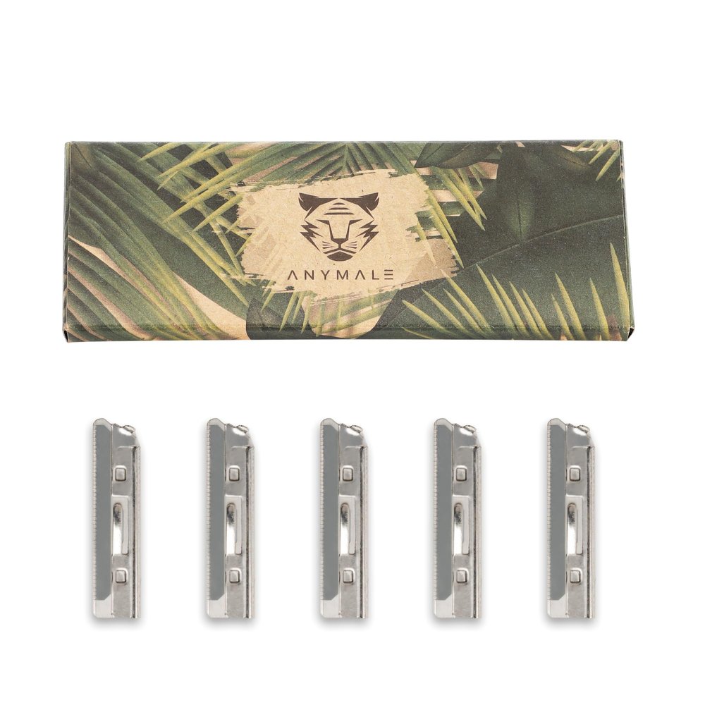 ANYMALE 5 Interchangeable Blades for Dermaplaning & Eyebrow Razors