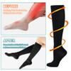 BISOUSOX Compression Socks for Men and Women - 15-20 mmHg Knee-High Flight Socks for Running, Sports, Pregnancy - Gift for Pregnant Women view 3
