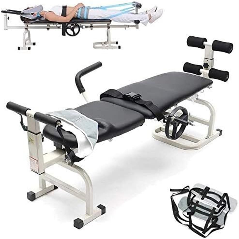 Table Cervical and Lumbar Traction Bed Massage Traction Bed Body Stretching Device for Lumbar Spine Cervical Discomfort Lumbar Disc Herniation