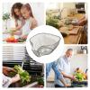 Bexdug Fruit Washing Bowl with Strainer,Side Filter Hangable Safety Strainer Bowl for Fruit Wash - Space Saving Kitchen Strainer, Stackable Multifunctional Washing Bowl for Beans Tomato view 4