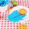 100 Pcs Solid Color Lollipop Sticks for Making Lollipops, Cake Sticks for Candy Sweet Chocolate 10cm DIY Making (Blue) view 4
