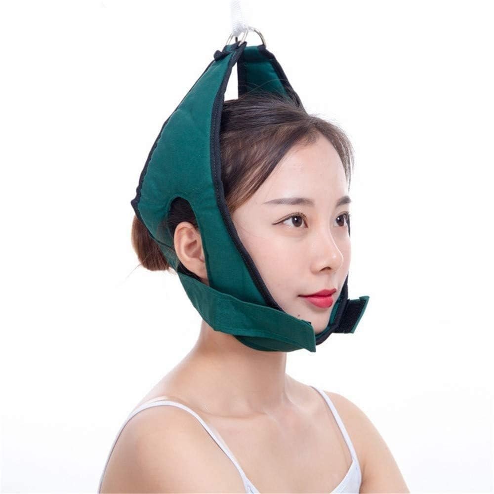 Adjustable Cervical Traction Belt, Home Neck Traction Device, Thickened Cotton Cloth, for Neck Pain Relief Head/Shoulder Over Door Frame