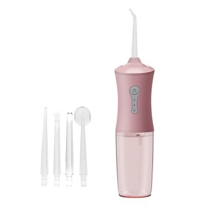 ulafbwur Water Flosser for Teeth Cordless, Dental Flosser 3 Modes 360 Rotatable Nozzle IPX7 Waterproof High-Pressure Rechargeable Electric Oral Irrigator Teeth Cleaner Pink