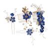 ABOOFAN Floral Hair Comb Bridal Headpiece Wedding Hair Accessories Rhinestone Hairpin for Women and Girls view 1