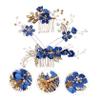 ABOOFAN Floral Hair Comb Bridal Headpiece Wedding Hair Accessories Rhinestone Hairpin for Women and Girls view 2
