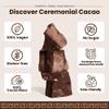 Ceremonial Raw Cacao 5 x 100g 100% Sugar-Free Keto Drinking Chocolate Raw Blocks for Ceremonial Use Spiritual Drinking Cacao Beans view 2