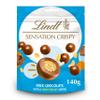 Lindt Crispy Sensation  140g Milk Chocolate Crispy Centre Treats  Bite Sized Chocolate Snacks view 1