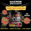 SCI-MX - X-PLODE Pre Workout Powder - Sour Watermelon - Amino Acids + 250mg Caffeine  6g Citrulline Malate  3.2g Beta Alanine per Serving (20 Servings) - 300g view 3