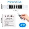 10 PCS Forehead Thermometer Strips, with Liquid Crystal Display Reusable Quick Read Fever Thermometer Stickers Set Safe Non-Toxic for Babies Toddlers Kids Elderly view 2