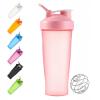 Protein Shaker Bottle, Secure Leakproof Protein Shake Mixer Bottle, Steel Mixing Ball For Lump Free Smooth Shake, BPA Free, Dishwasher Safe for Gym & Sports Shaker Bottle (Pink, 21, Fluid Ounces) view 1